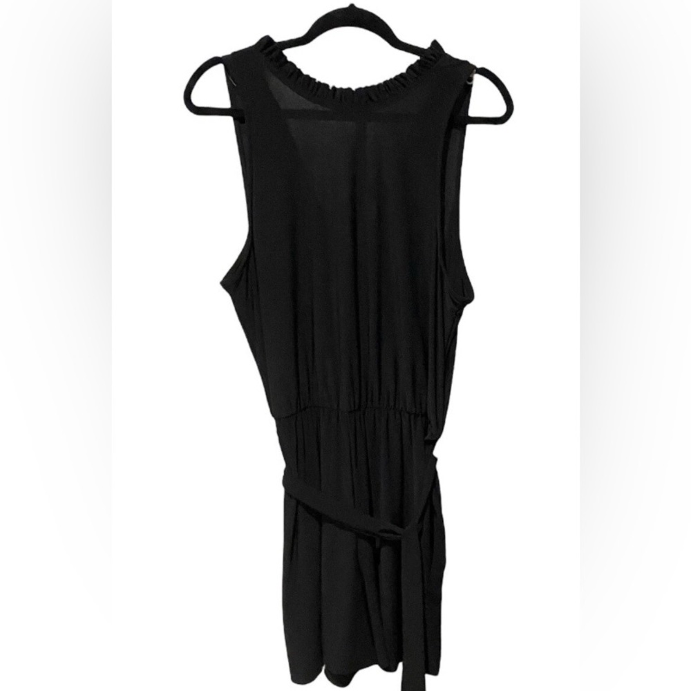 Nik And Nash-Ruffle Neck Short Romper-Women’s Size: XL-Color: Black-NEW!!